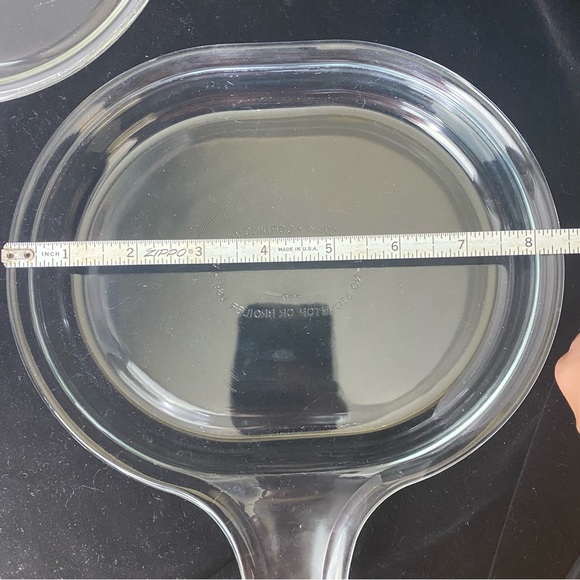 Vintage EUC Set of 2 Pyrex Corning 600-B Grab It Single Serve Microwave Plates - Picture 12 of 13